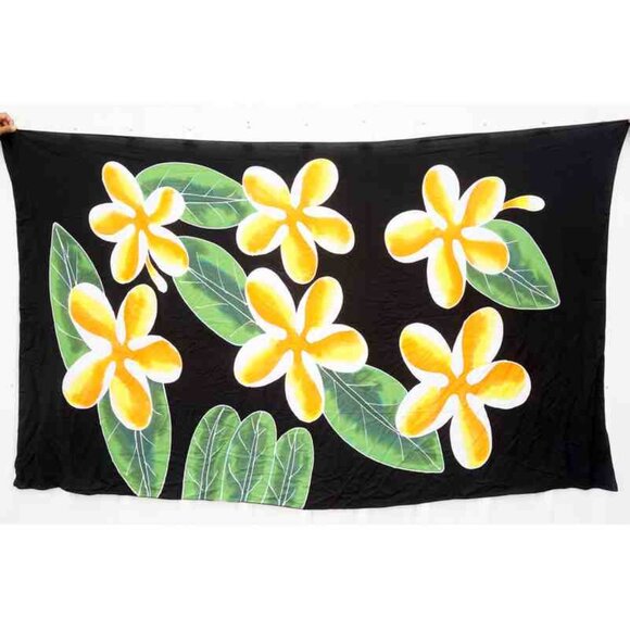 CM8 Flower Batik Plus 38" Open Hand Painted Cover Up Midi Cardigan fit up to 5X - Picture 2 of 2